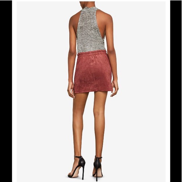 BCBGMAXAZRIA Tandori Spice faux suede miniskirt - Picture 2 of 4